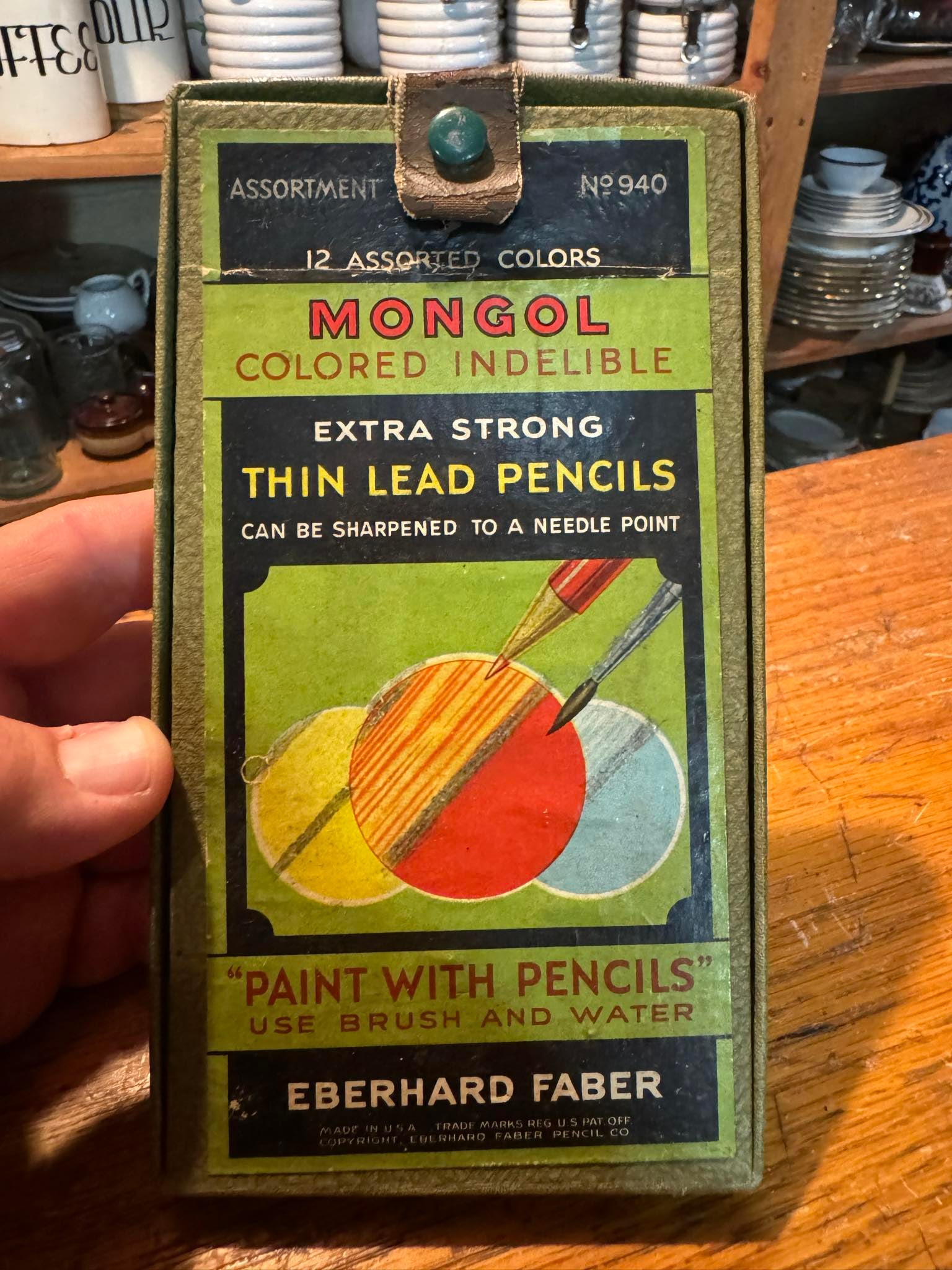 Vintage Eberhard Faber Mongol Colored Pencils No. 940: Vintage Eberhard Faber Mongol Colored Pencils No. 940