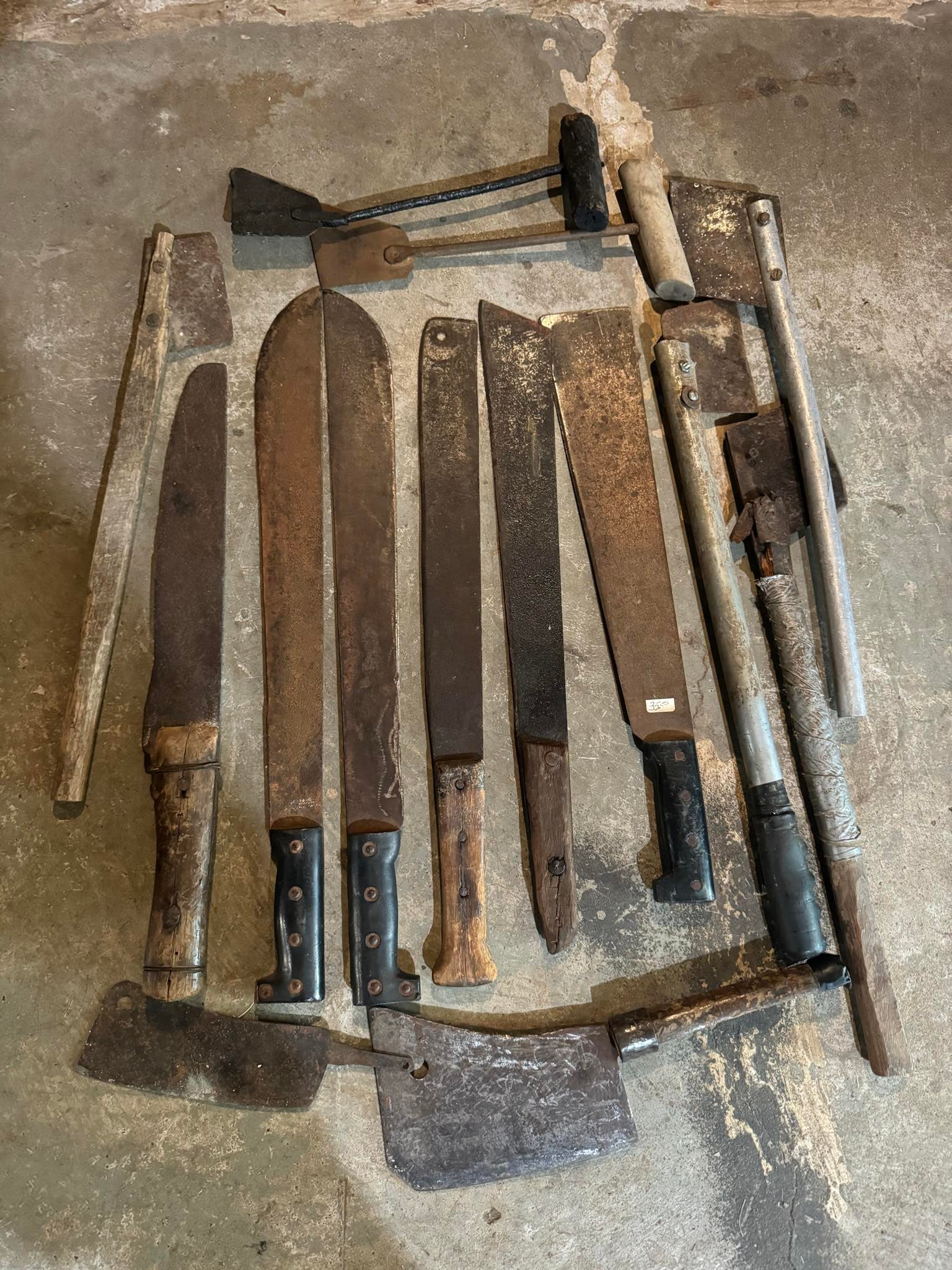 Misc. Collection of Machetes and Tobacco Knives: Misc. Collection of Machetes and Tobacco Knives