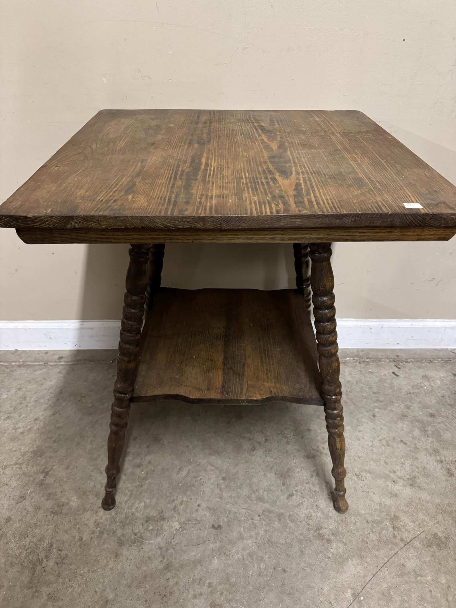 Antique Oak Square Table: Antique Oak Square Table