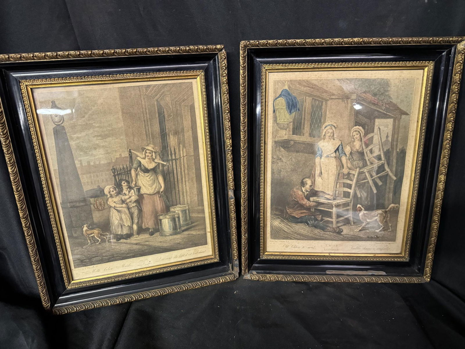 Francis Wheatley Cries of London Milk Below Maids Antique Art Print: Francis Wheatley Cries of London Milk Below Maids Antique Art Print