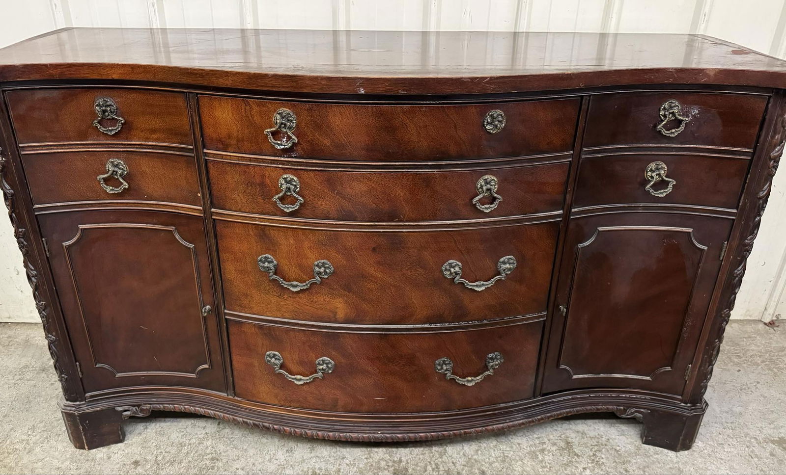 Mahogany Server Sideboard Credenza (1 of 8)