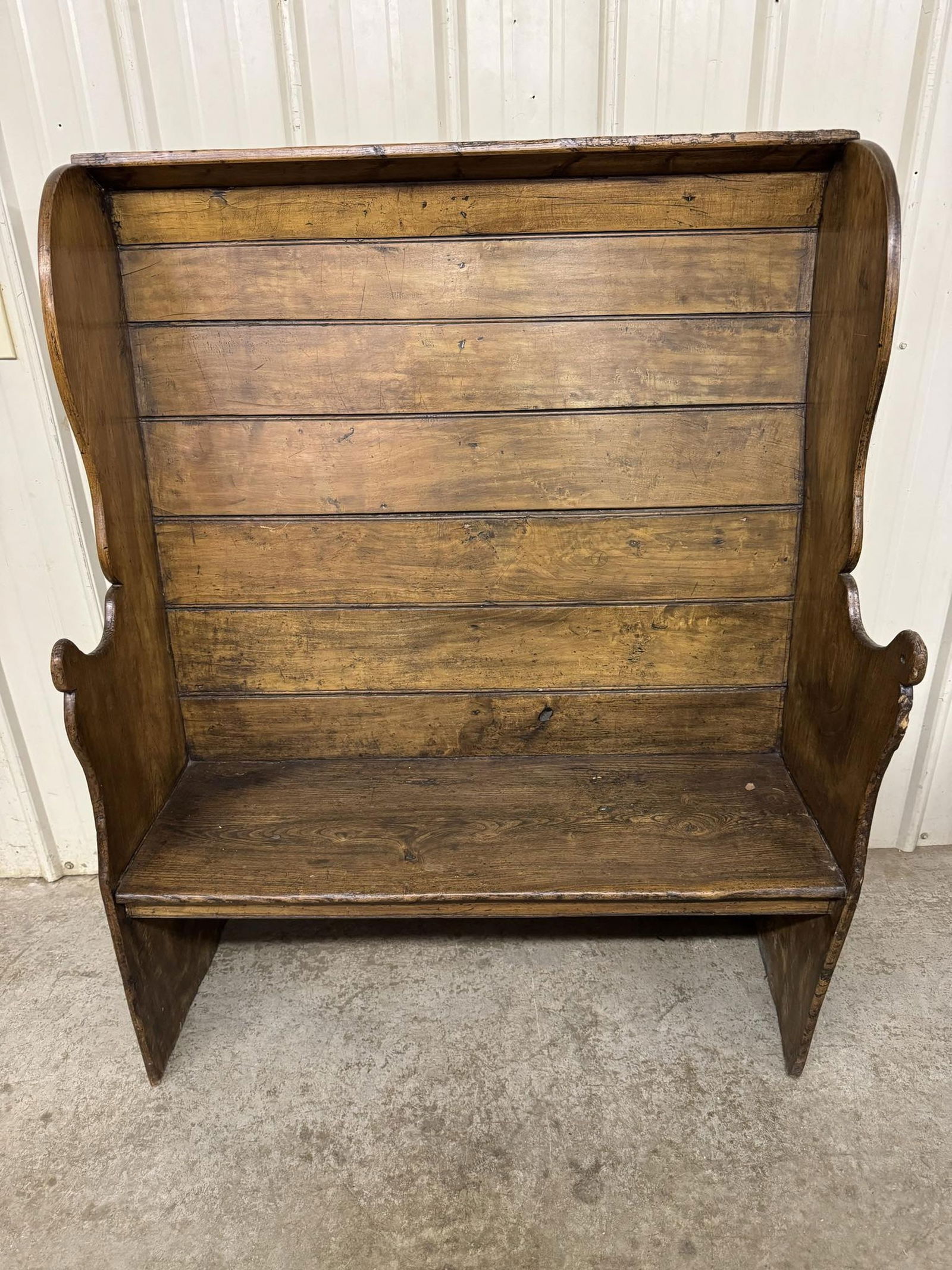 Antique English Late 18th / Early 19th Century Settle Bench - Provenance: Purchased at William Job A (1 of 5)