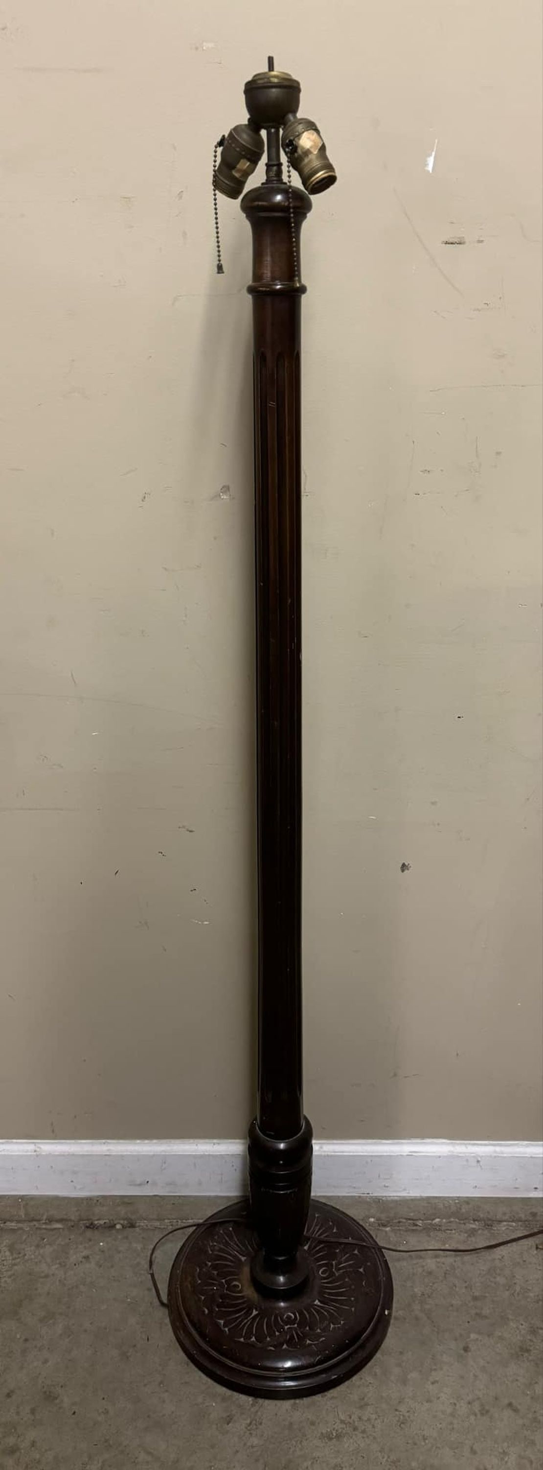 Vintage Mahogany Floor Lamp (1 of 4)