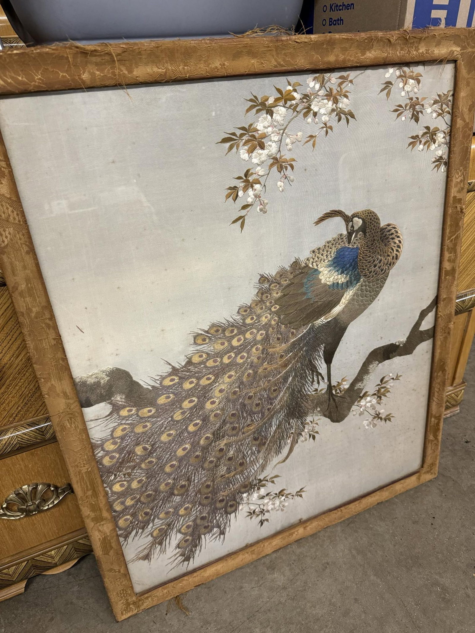 Peacock Needlework Wall Art (1 of 4)