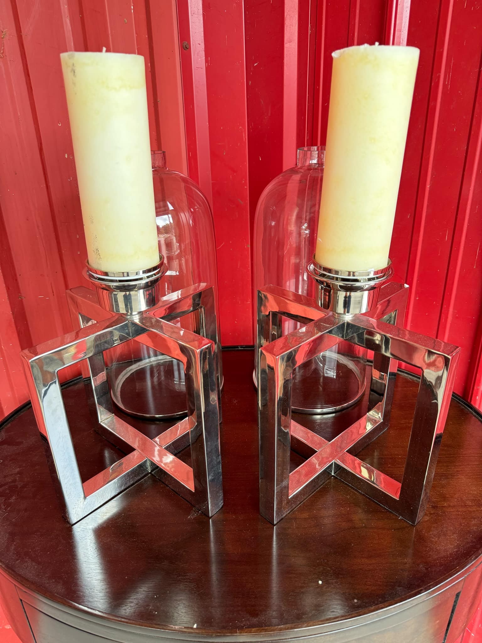 Pair of Silver Table Lamps (1 of 3)