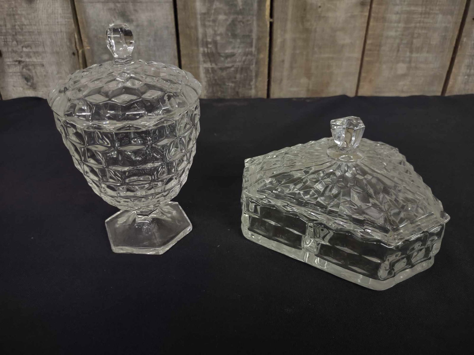 Two American Fostoria Covered Dish / Compote (1 of 5)