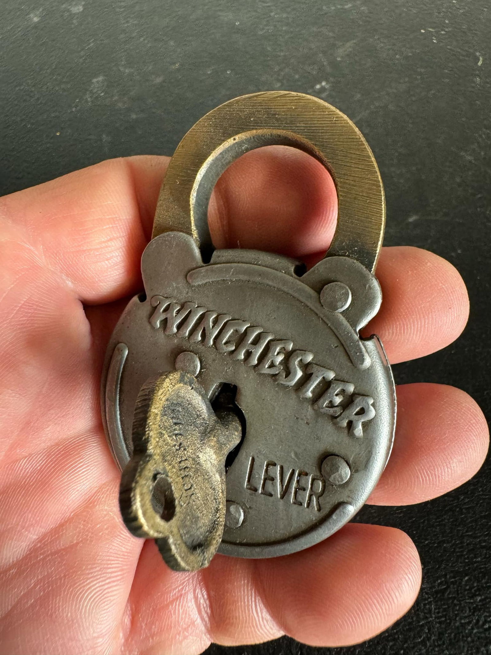 Winchester Repeating Arms Co. 6 Six Lever Padlock Lock & Key (1 of 3)