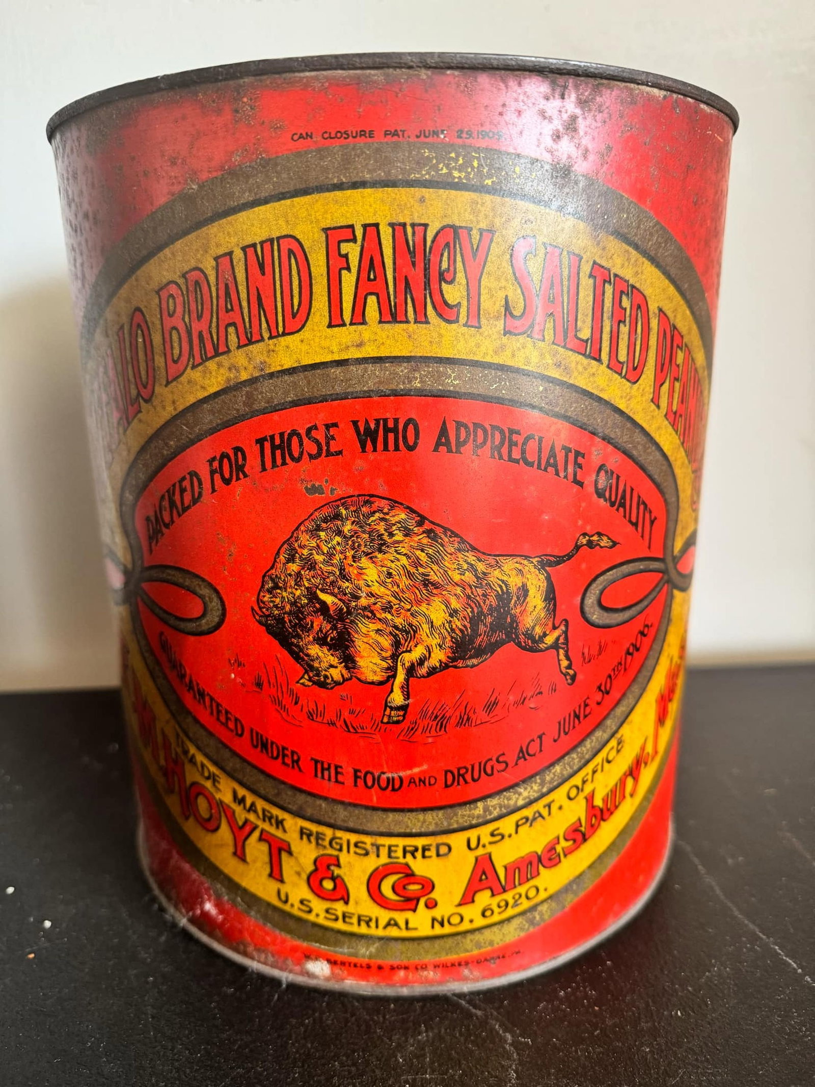 Vintage Buffalo Brand Fancy Salted Peanut Tin (1 of 4)