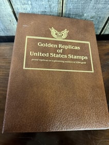 Book of Golden Replicas of United States Stamps, 22kt Gold