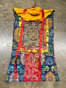 Wheel of Life Riduk Mandala Tapestry Art