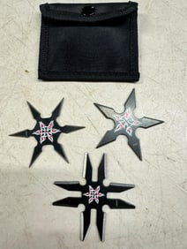 Three (3) Ninja Throwing Stars