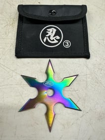 Kentucky Cutlery Company Ninja Throwing Star, Designed in USA, Made in China w. Case