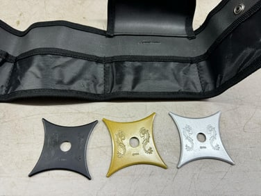 Ninja Moon Throwing Star Set in Nylon Case