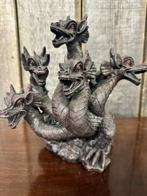 Five Headed Smoke Breathing Dragon Incense Burner
