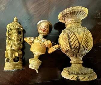 Vintage Carved Wooden Figures