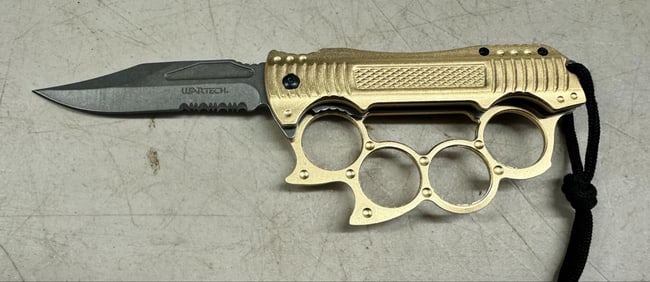 WarTech "Brass Knuckles" Pocketknife