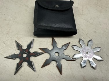 Three (3) Ninja Throwing Stars