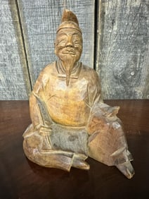 Wooden Carved Chinese Man