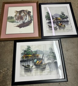 Framed Oriental Wall Art