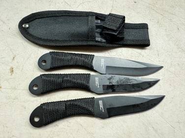 Three (3) Knives in Case