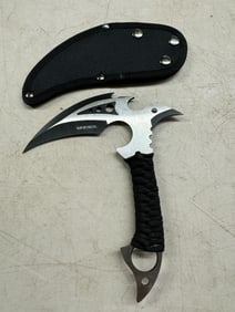 Wartech Black and Steel Blade Fantasy Axe w. Case