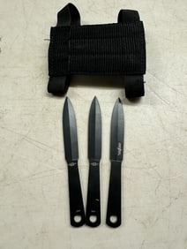 Perfect Point Throwing Knives in Case