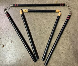 Two (2) Three Sectional Staffs