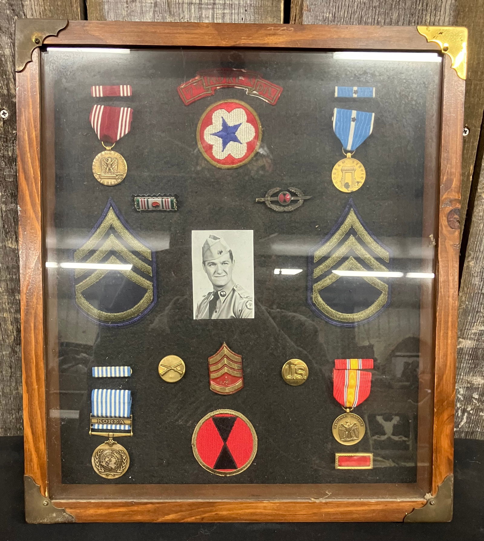 Collection Of Korean War Medals 17" X 15" (1 of 5)