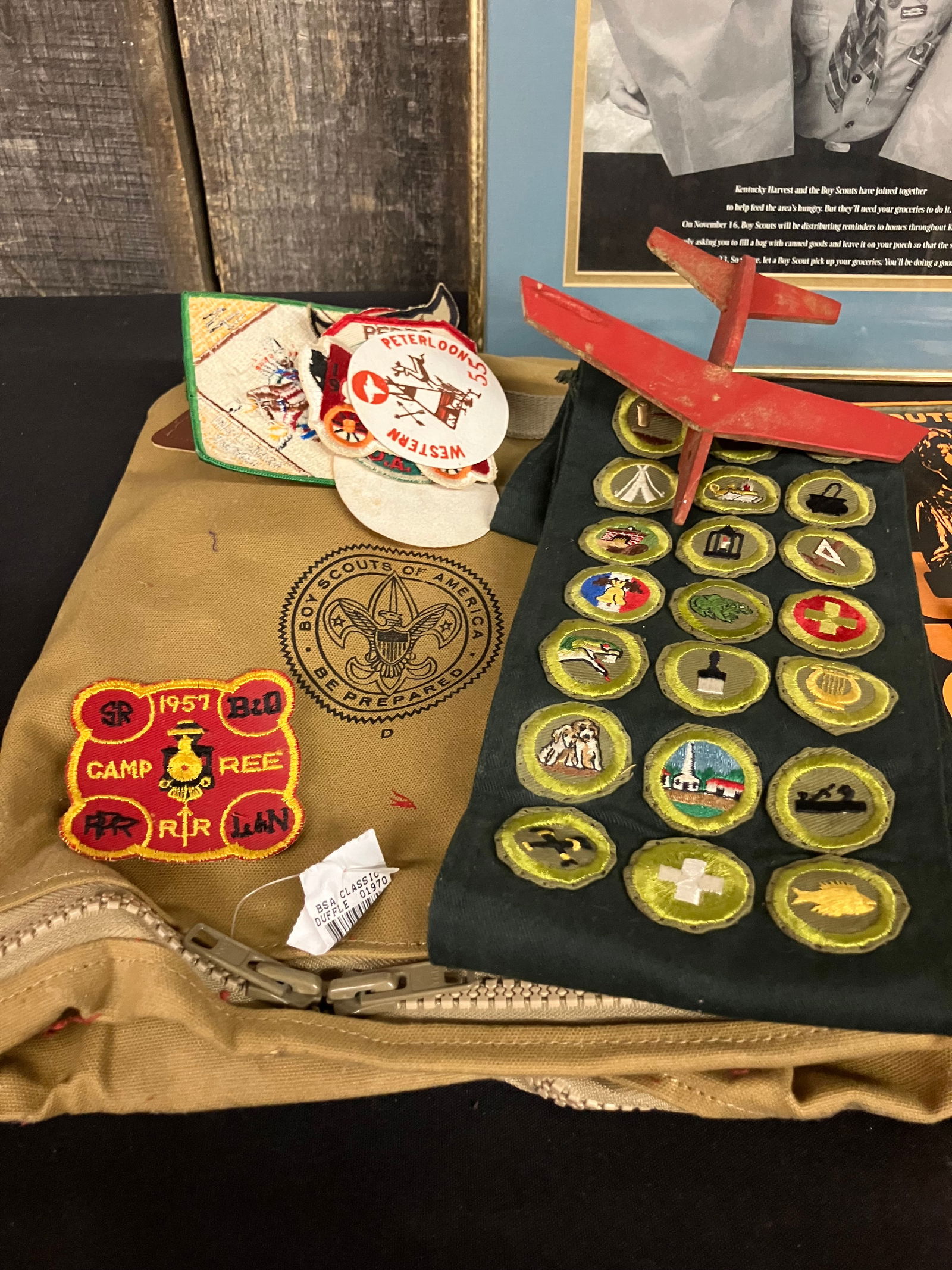 Lot Of Boy Scouts Collectibles Including Patches, Sash And Ornament. (1 of 4)