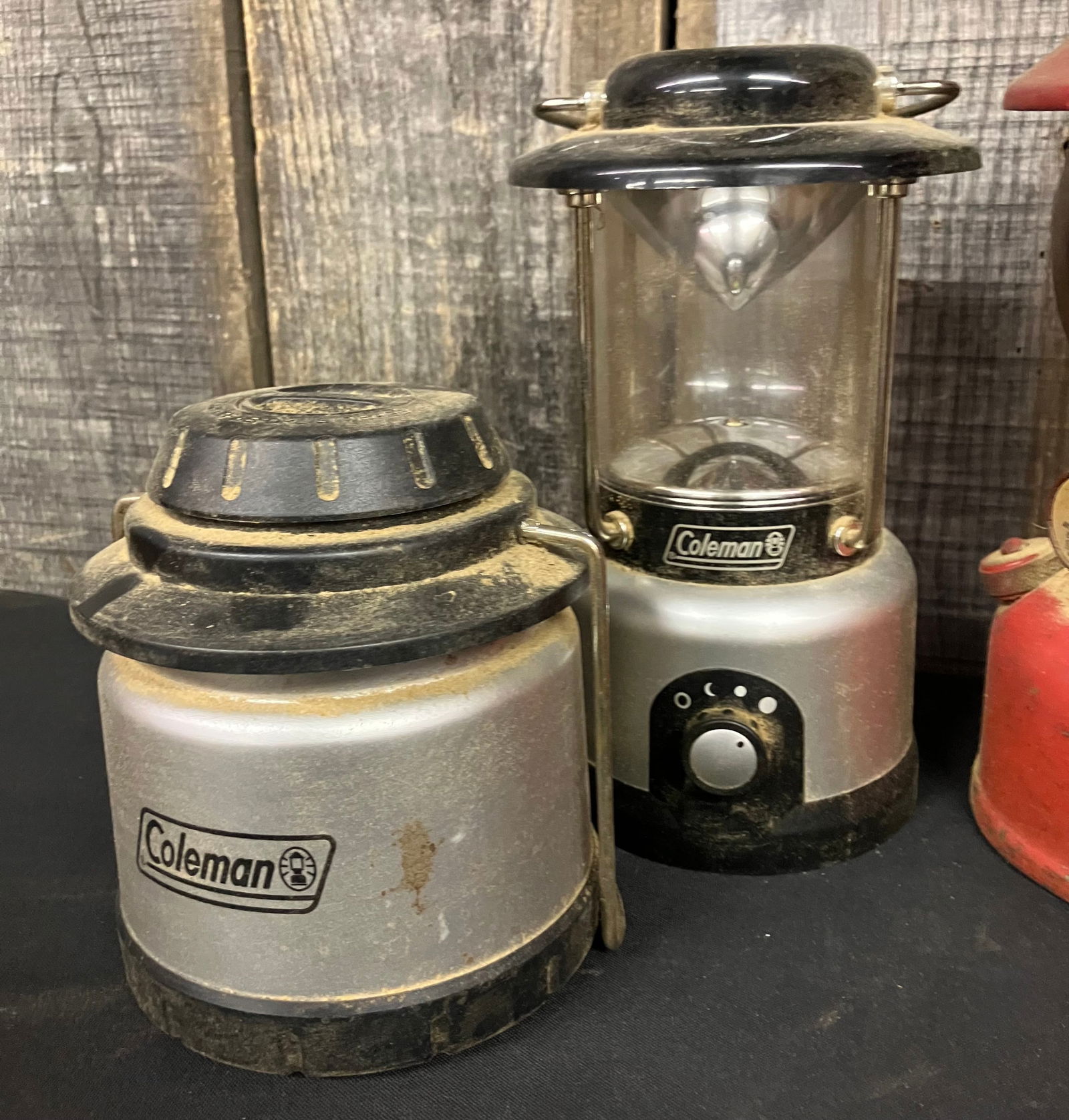Group Of 4 Lanterns Including Vintage Coleman Lantern 12" (1 of 3)