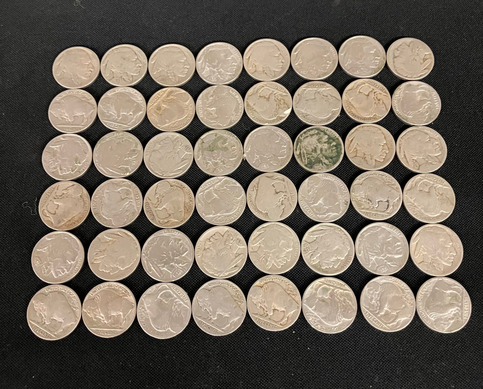 Collection Of 48 Indian Head Buffalo Nickels 1935-1937 (1 of 3)