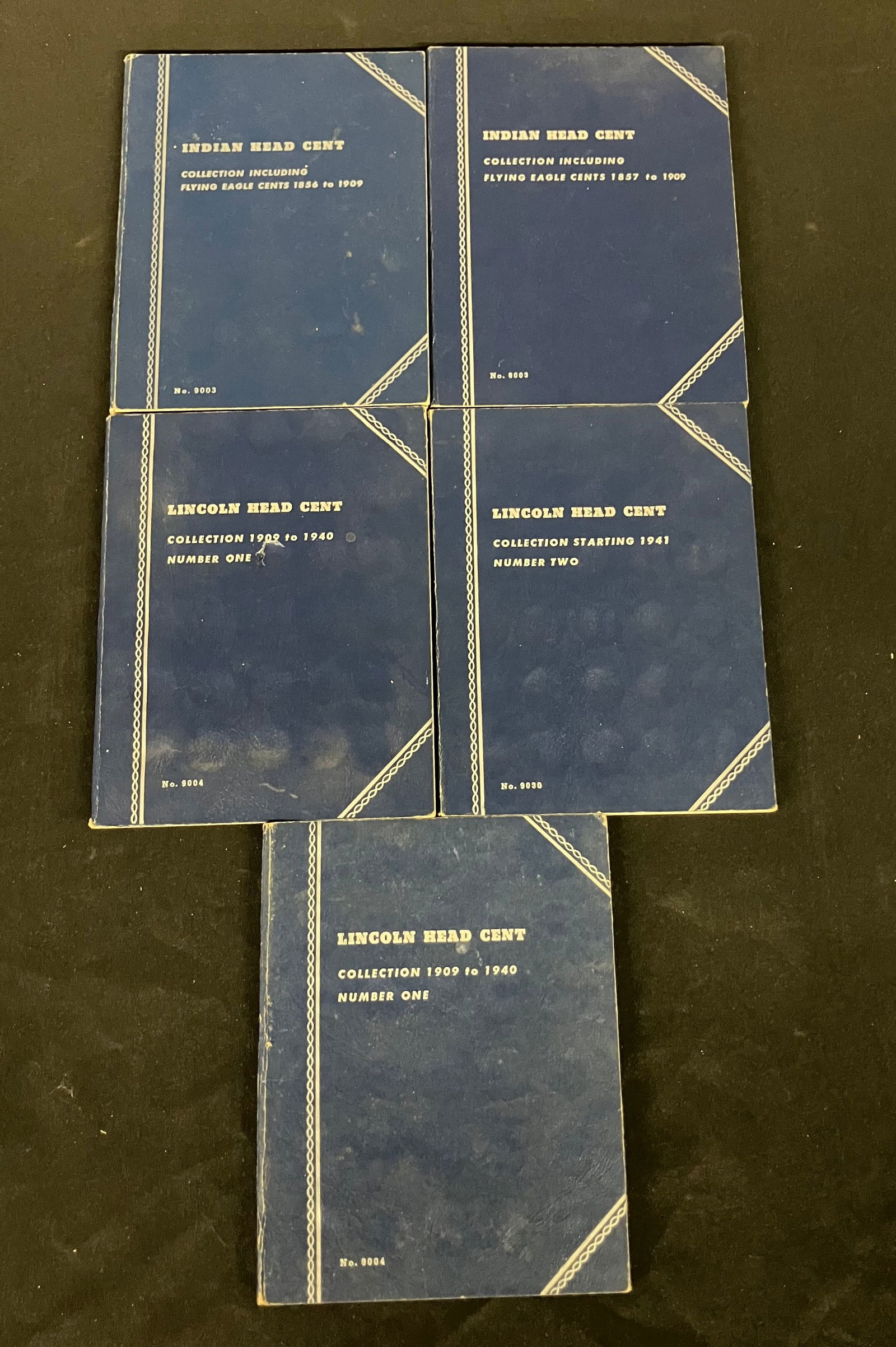 Lot Of 5 Indian Head Cents And Lincoln Head Cents Proof Set Collectors Books And Coins (1 of 3)