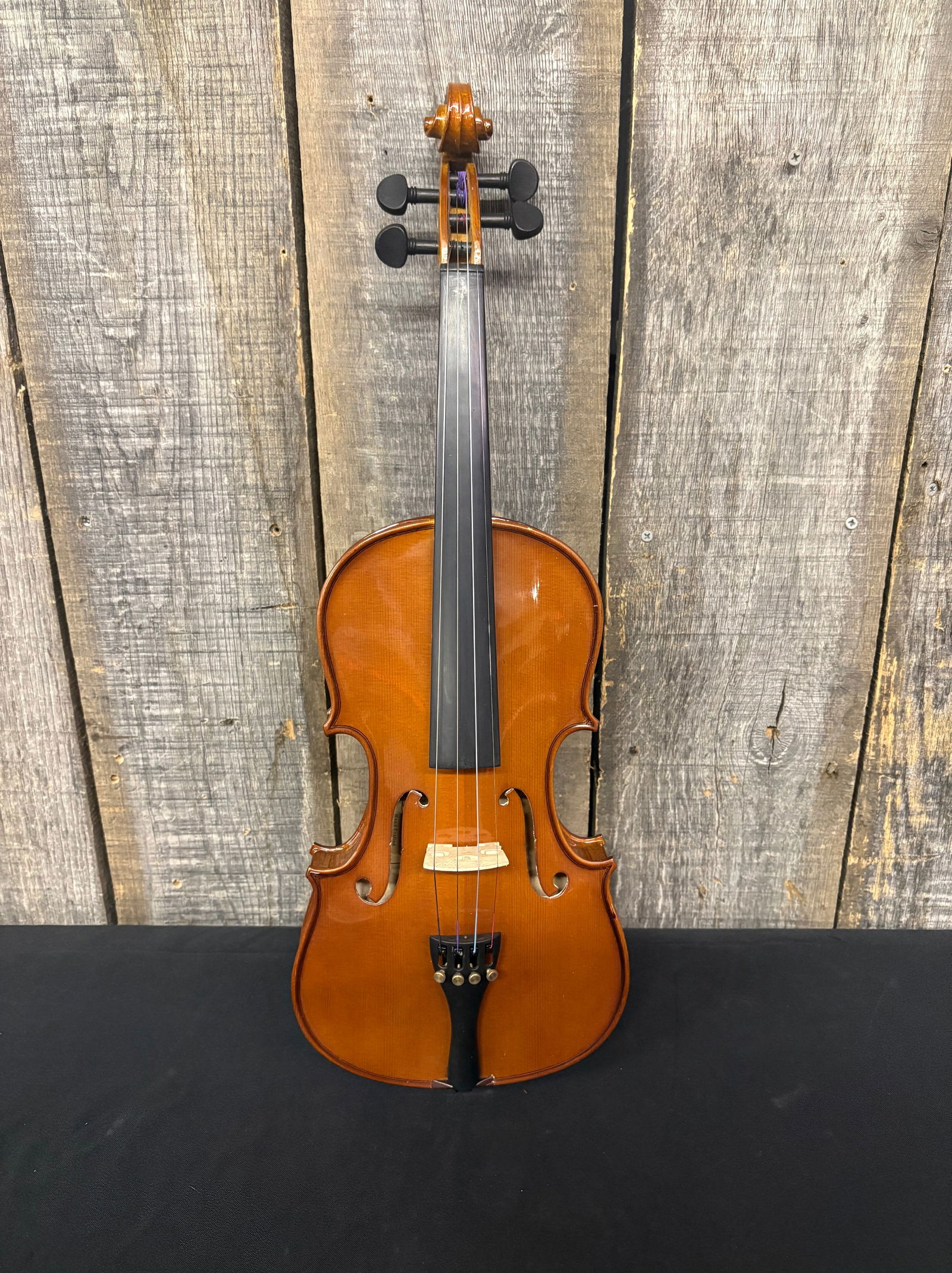Acoustic Violin Natural Finish Wood 23" With Case: Acoustic Violin Natural Finish Wood 23" With Case