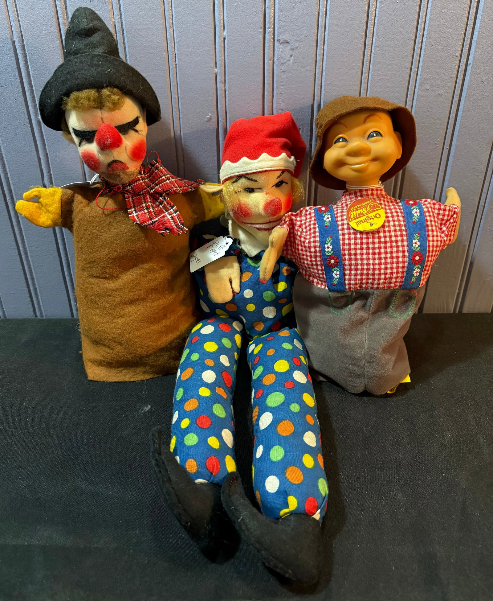 Trio Of Original Steiff Collectible Hand Puppets App. 12" (1 of 7)