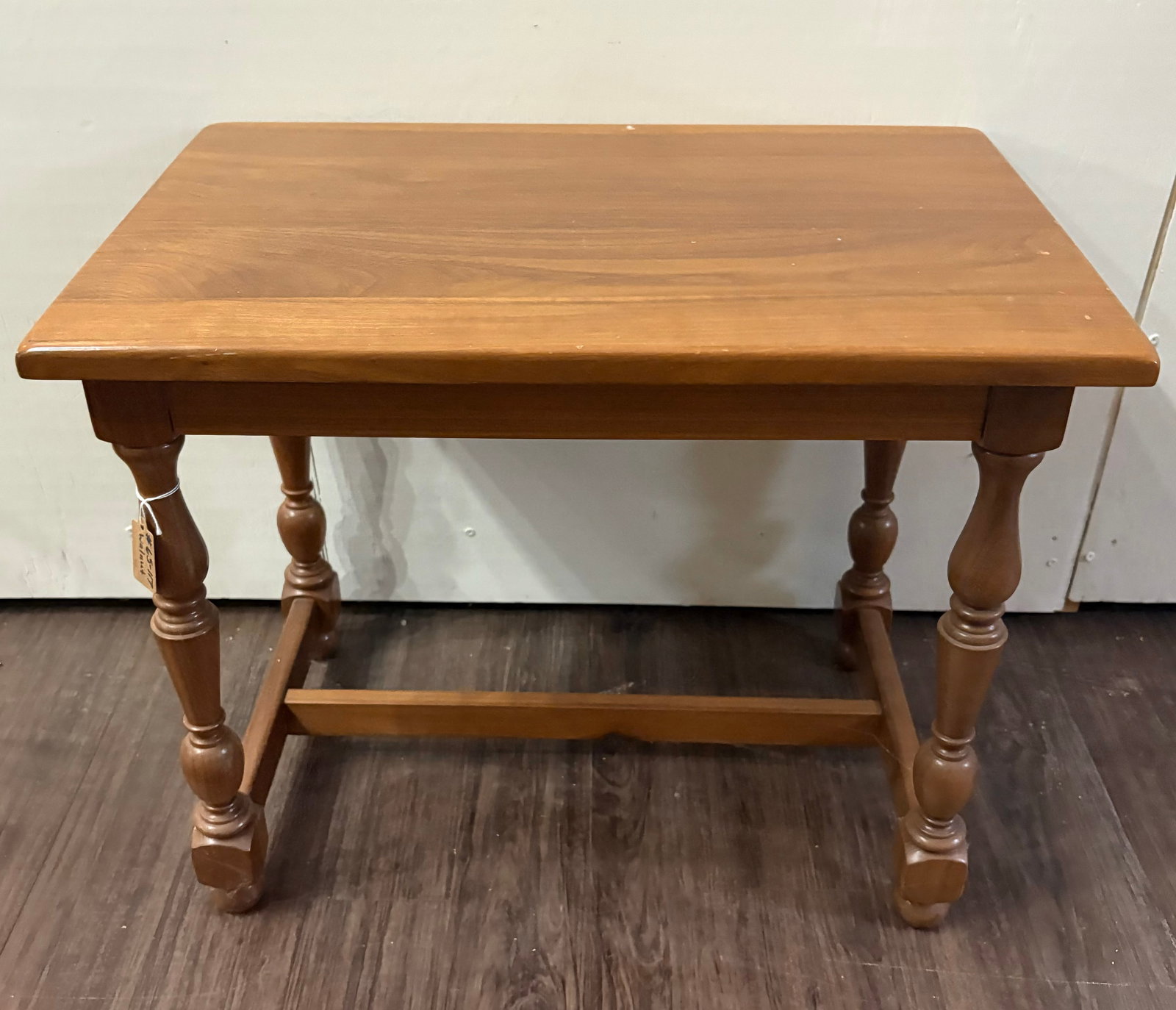 Petite Solid Walnut Bench Console Table 15"X 22"X 18" (1 of 3)