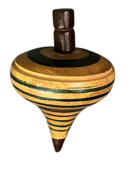 Early Wooden Toy Top 2"X4": Early Wooden Toy Top 2"X4"