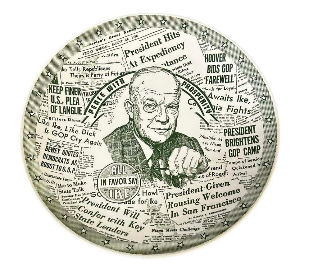 Dwight D. Eisenhower Commemorative Plate 10" (1 of 2)