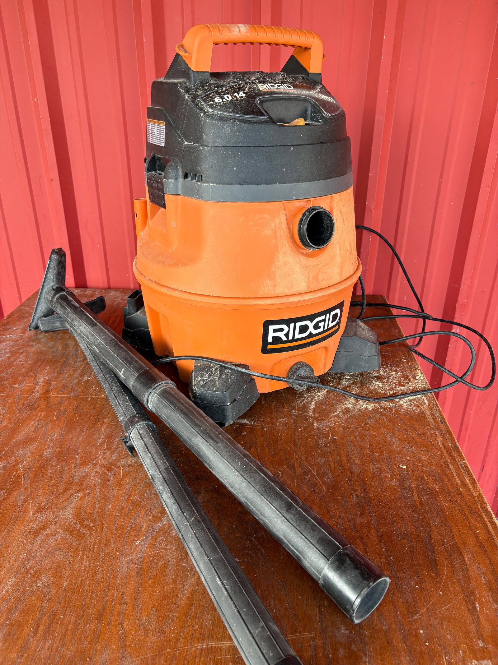 Rigid 6.0 HP 14 Gallon Shop Vacuum: Rigid 6.0 HP 14 Gallon Shop Vacuum