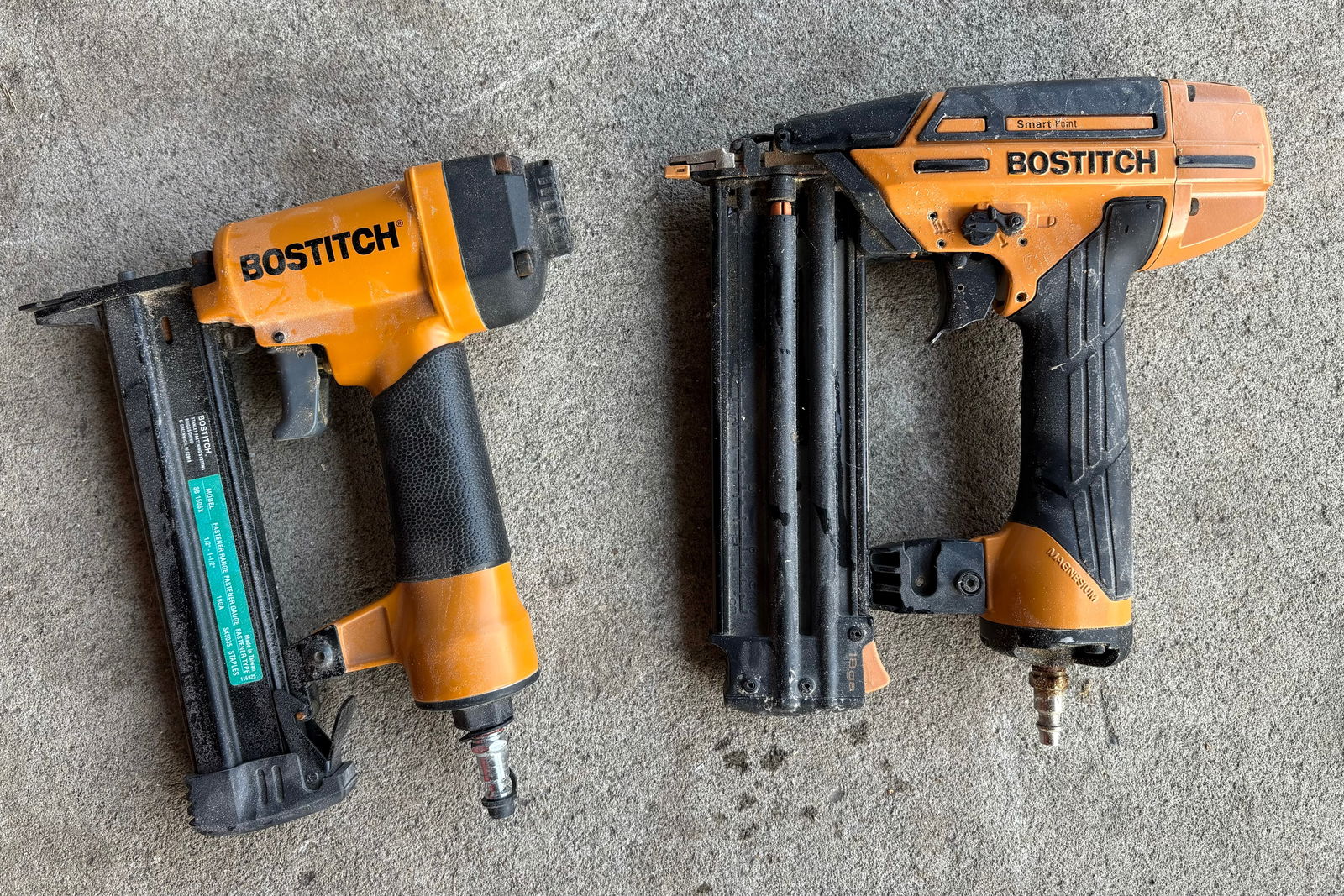 Bostitch Model SB-150SX 18 GA Air Stapler And Bostitch Smart Point Brad Nailer: Bostitch Model SB-150SX 18 GA Air Stapler And Bostitch Smart Point Brad Nailer