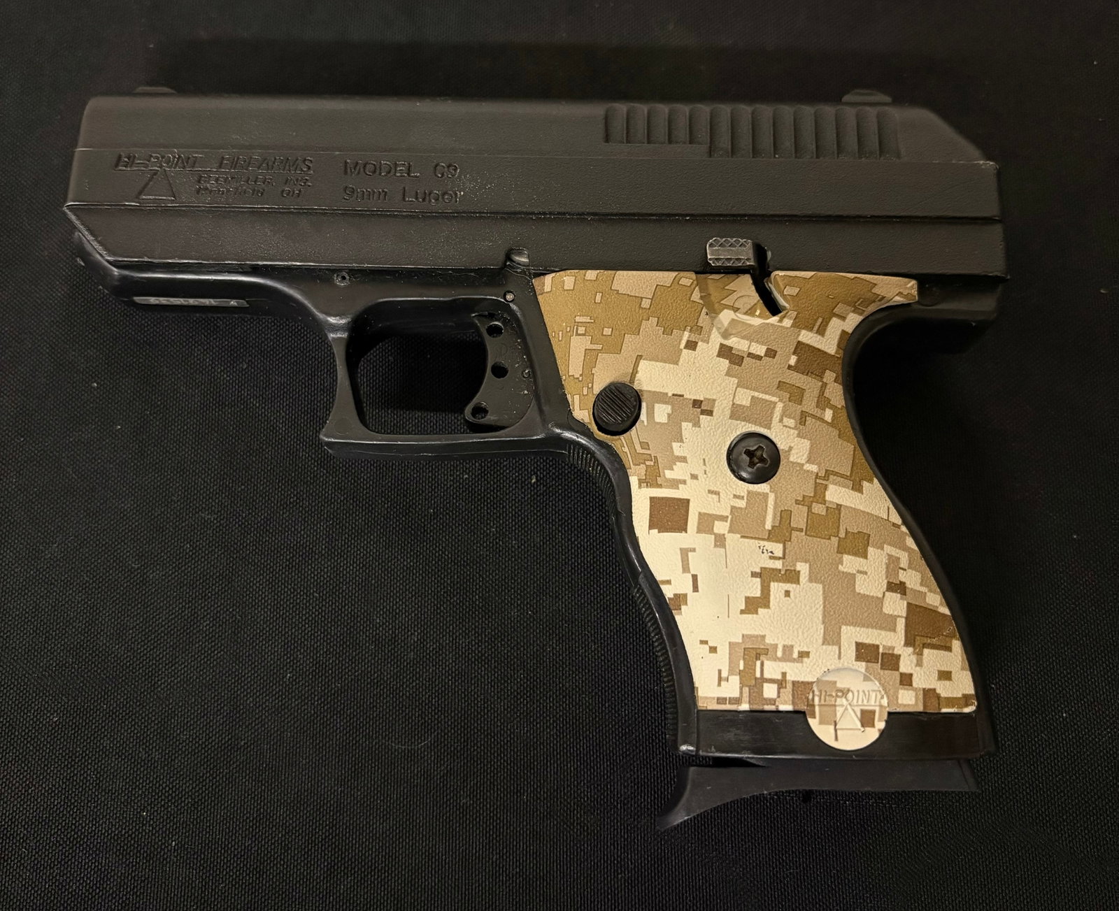 Hi-Point Firearms Model C9 9mm Luger With Digital Camo Pattern Serial:1491539: Hi-Point Firearms Model C9 9mm Luger With Digital Camo Pattern Serial:1491539