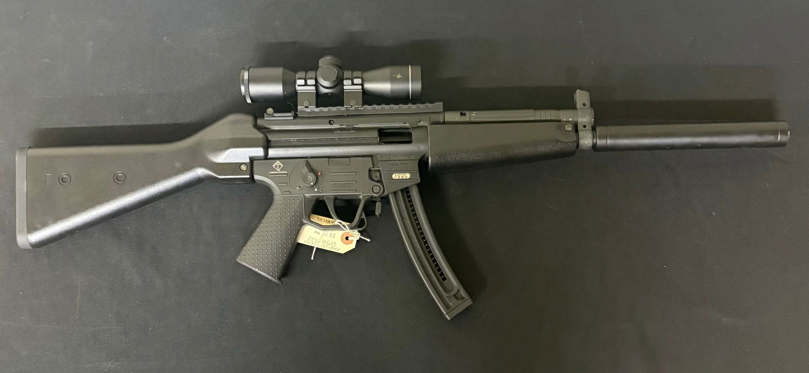 American Tactical GSG-522 .22LR HV Made In Germany Serial:A485106 With RWS350 Scope: American Tactical GSG-522 .22LR HV Made In Germany Serial:A485106 With RWS350 Scope