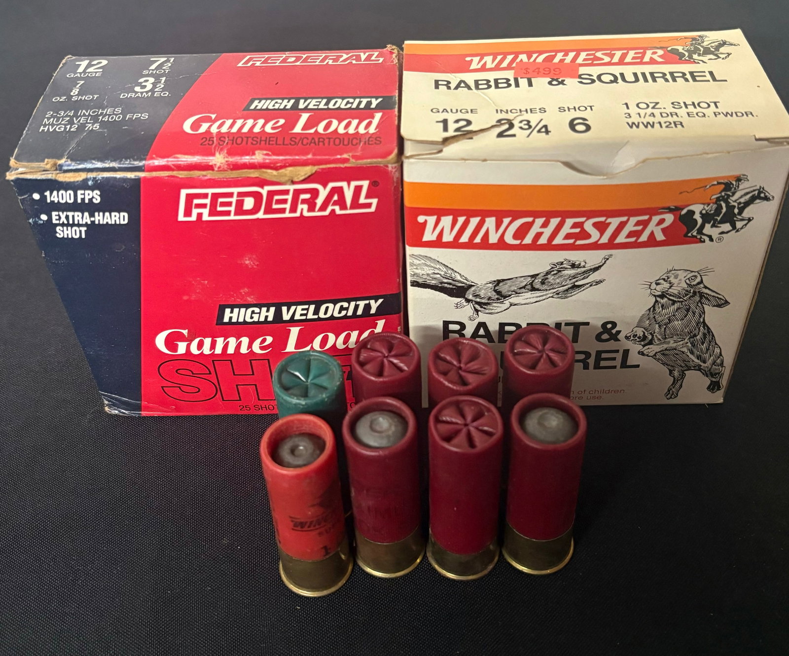 App. 50 Shells Federal/Winchester 12 GA. 2 3/4": App. 50 Shells Federal/Winchester 12 GA. 2 3/4"