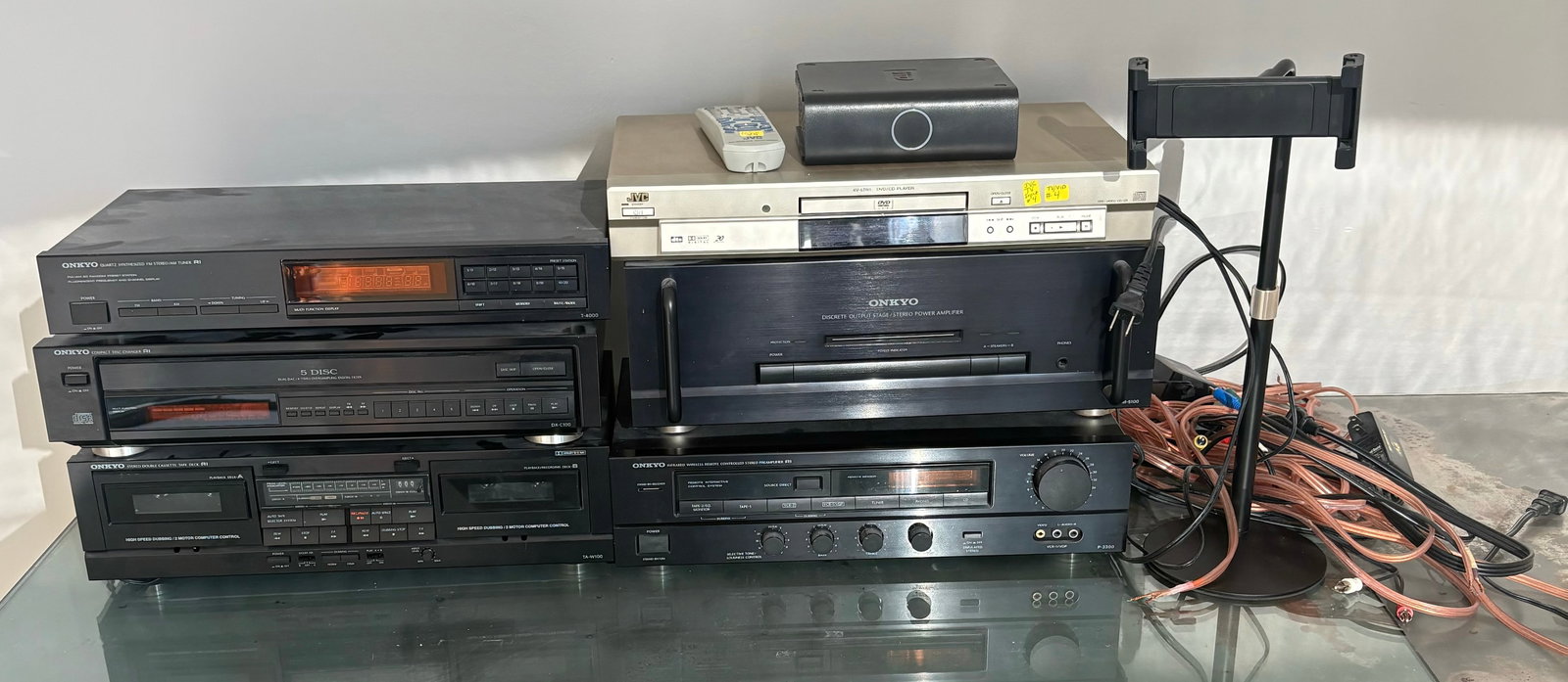 Large Collection Of ONKYO Stereos, Compact Disc Changers, Double Cassette Tape Deck Stereo, Stereo (1 of 5)