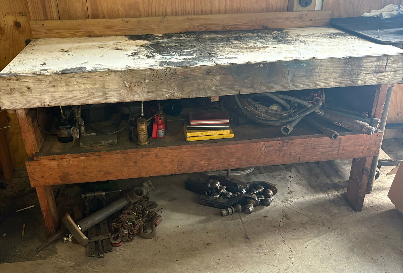 Solid Wooden Work Bench Shop Table (Only) 31"X72"X36": Solid Wooden Work Bench Shop Table (Only) 31"X72"X36"