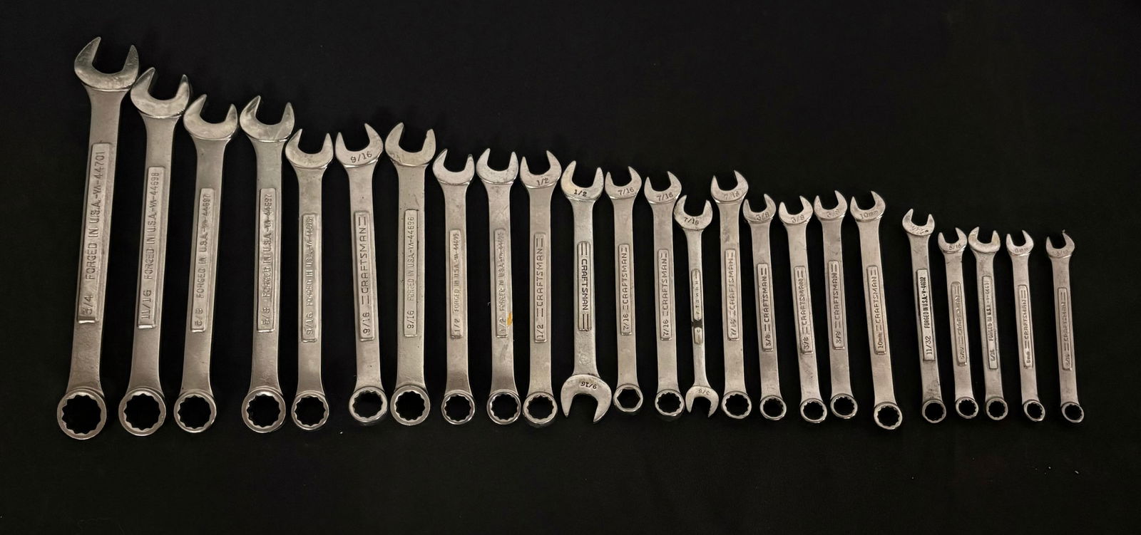 Standard - SAE Craftsman Wrench Set U.S.A. (Largest 9.5") (1 of 4)