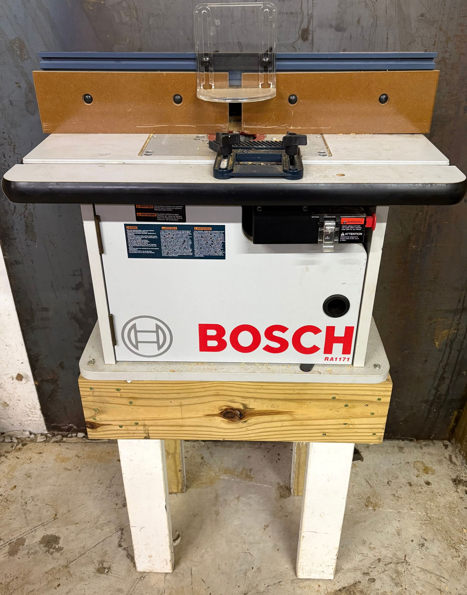 Bosch RA1171 Router Table With Sears/Craftsman Router On Stand 16"X25"X48" (1 of 5)