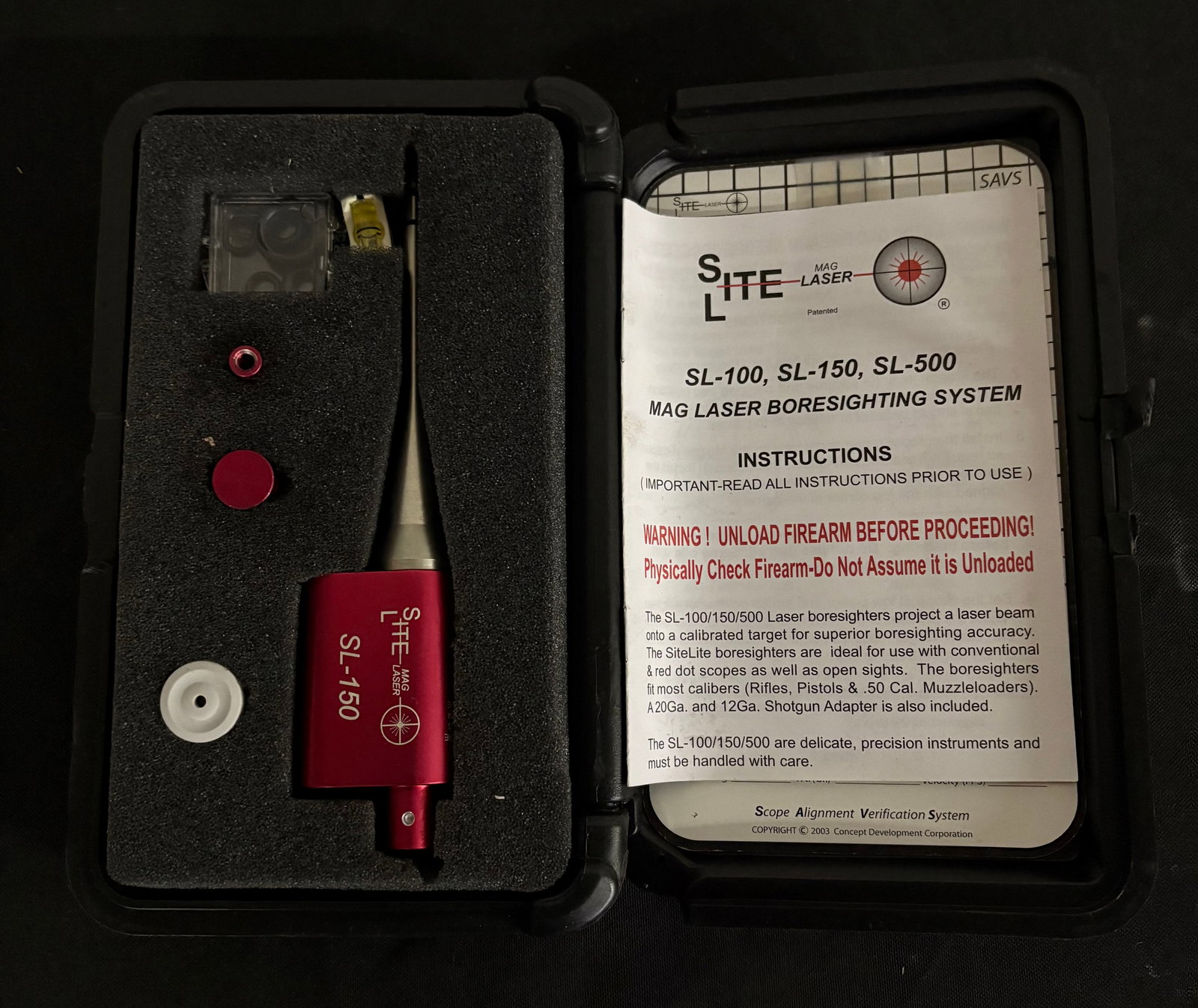 Site Lite Mag Laser SL-150 Mag Laser Boresighting System 8" (1 of 5)