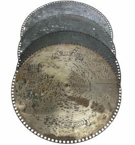 Group Of 4 Regina 15 3/4" Discs Dated 1889