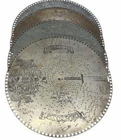 Group Of 4 Regina 15 3/4" Discs Dated 1889