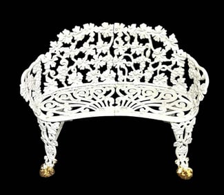 Cast Iron Victorian Style Garden Bench 13"X38"X28"